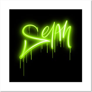 Selah - Green Neon - Christian Tee Posters and Art